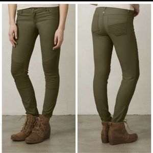 Prana Brenna Olive Moto-style Pant